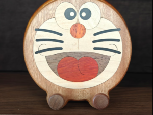 Doraemon wooden phone stand