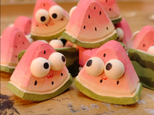 Hand-carved small watermelon